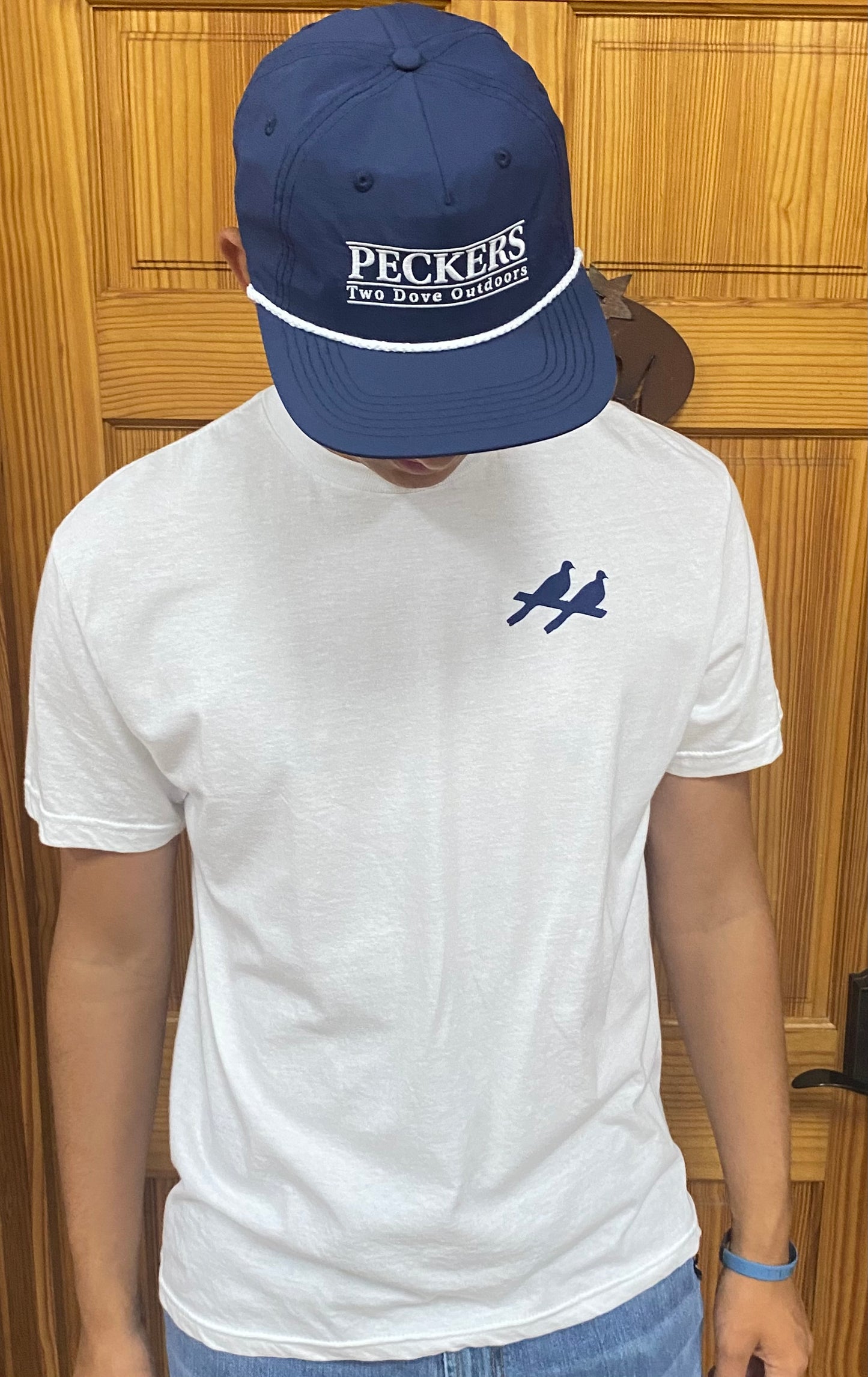 Two Dove Peckers rope cap
