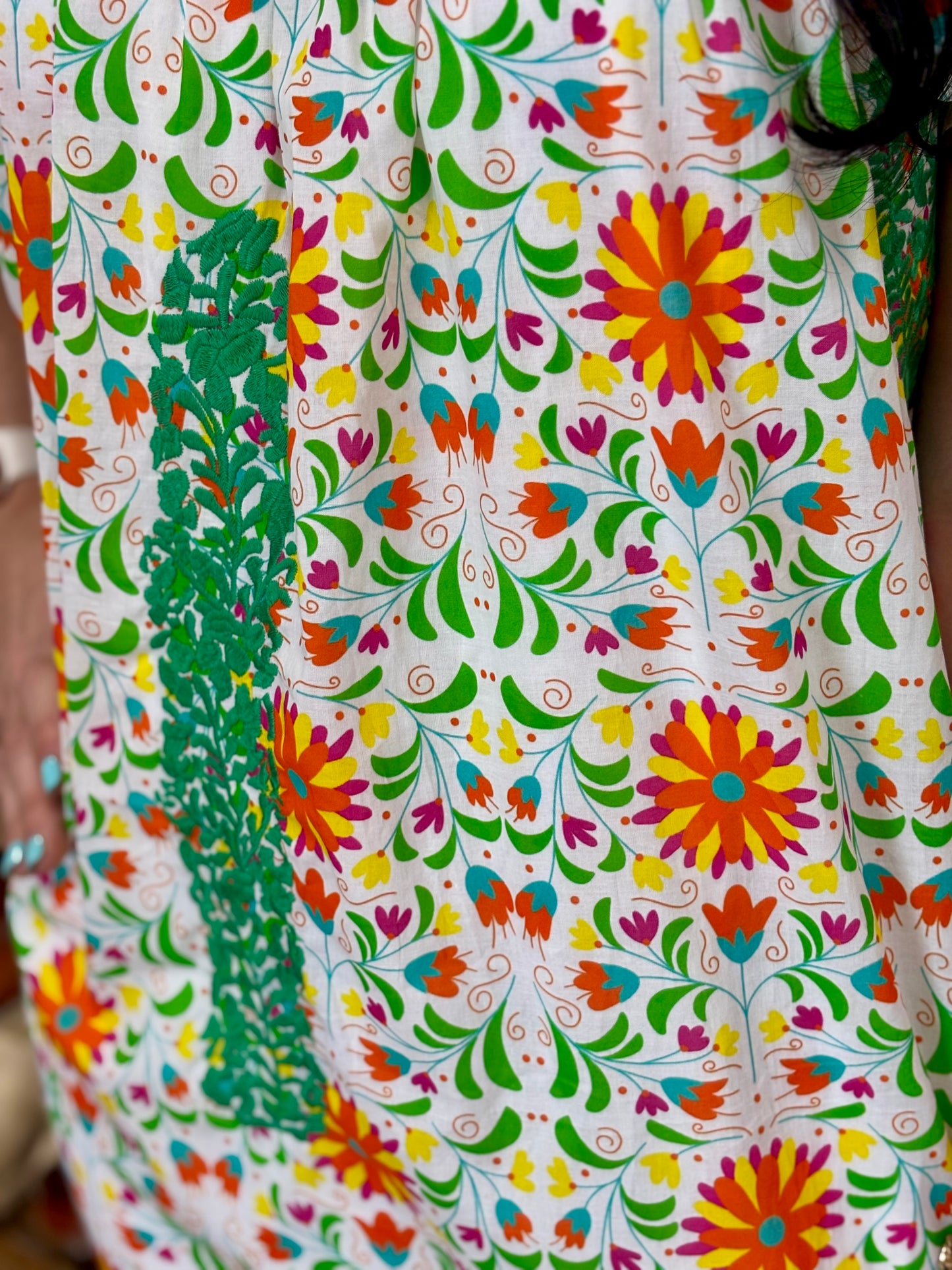 Spanish Flare Floral Dress