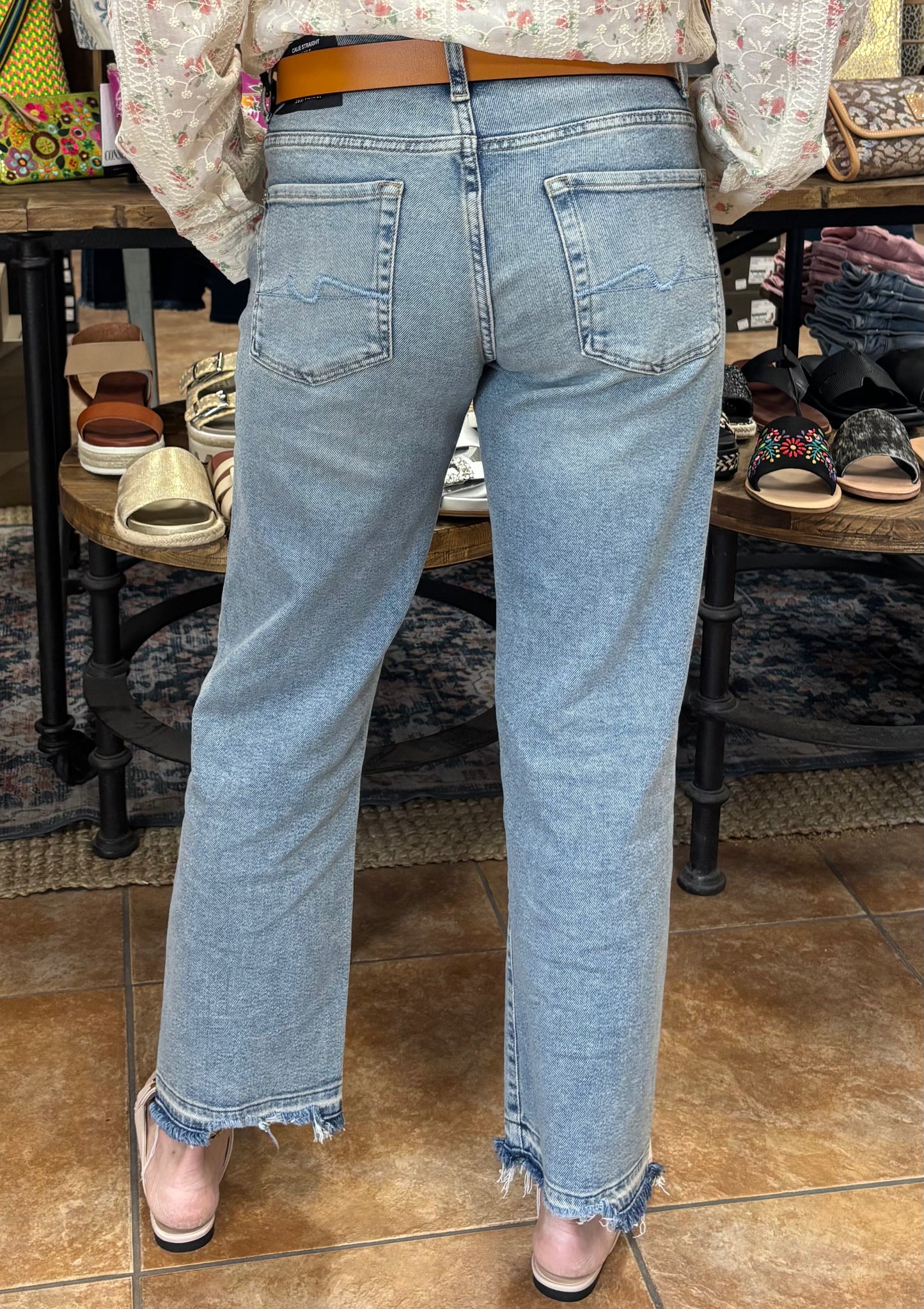 Calie Straight Ankle Jeans