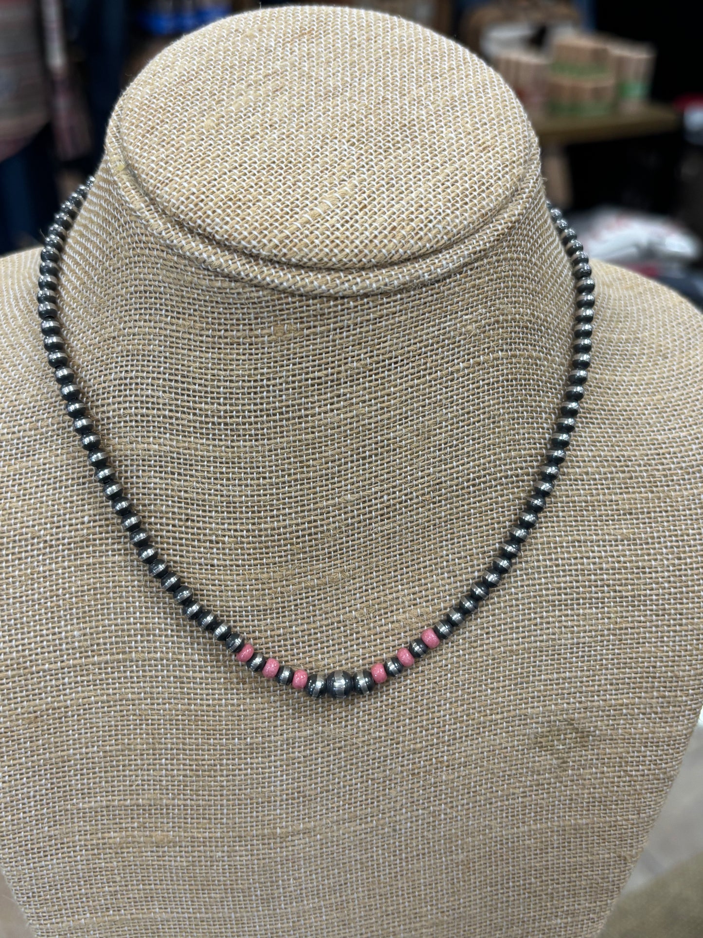 Navajo Pearls & Conch Necklace