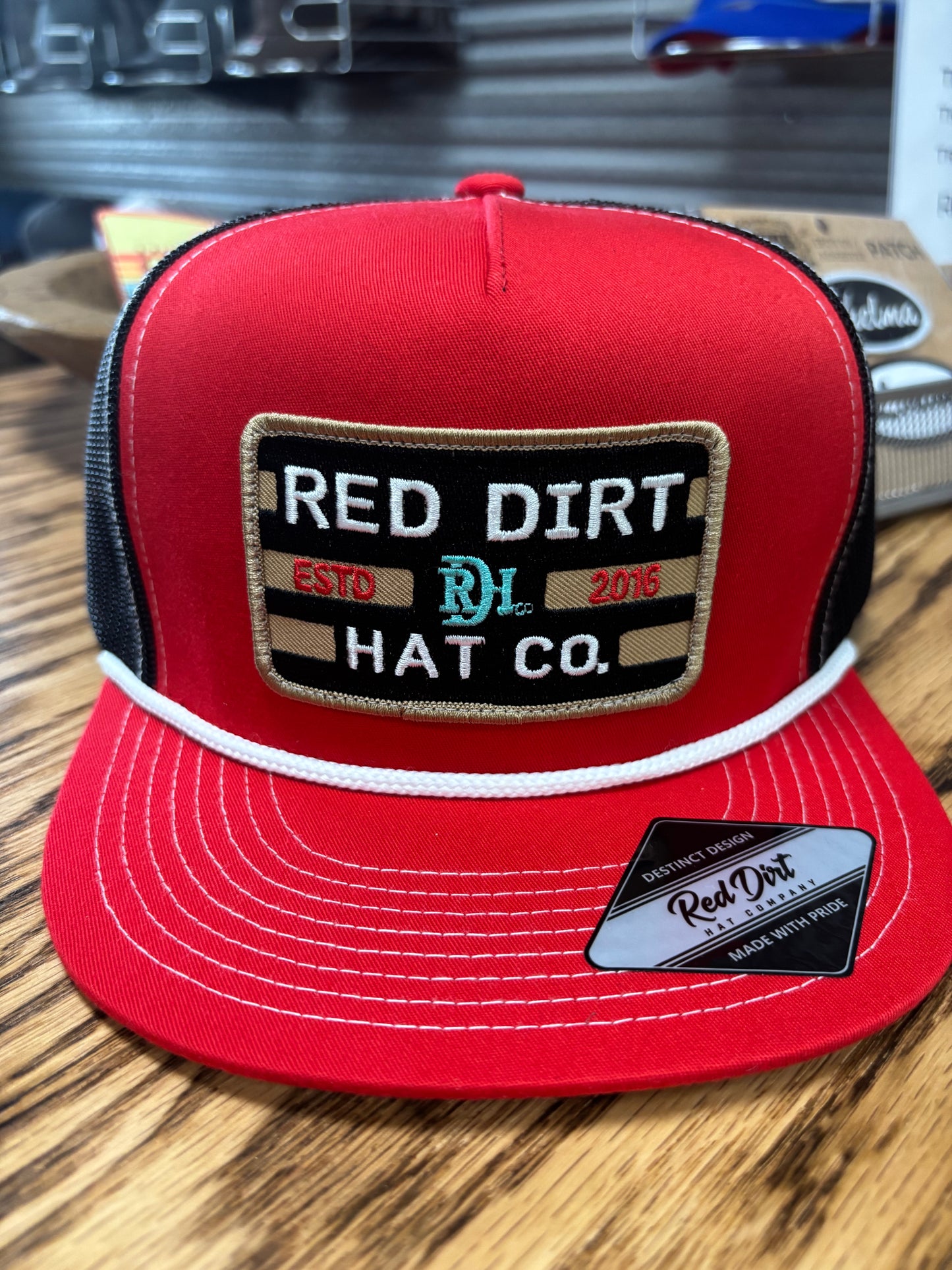 Red & Black Patch Cap