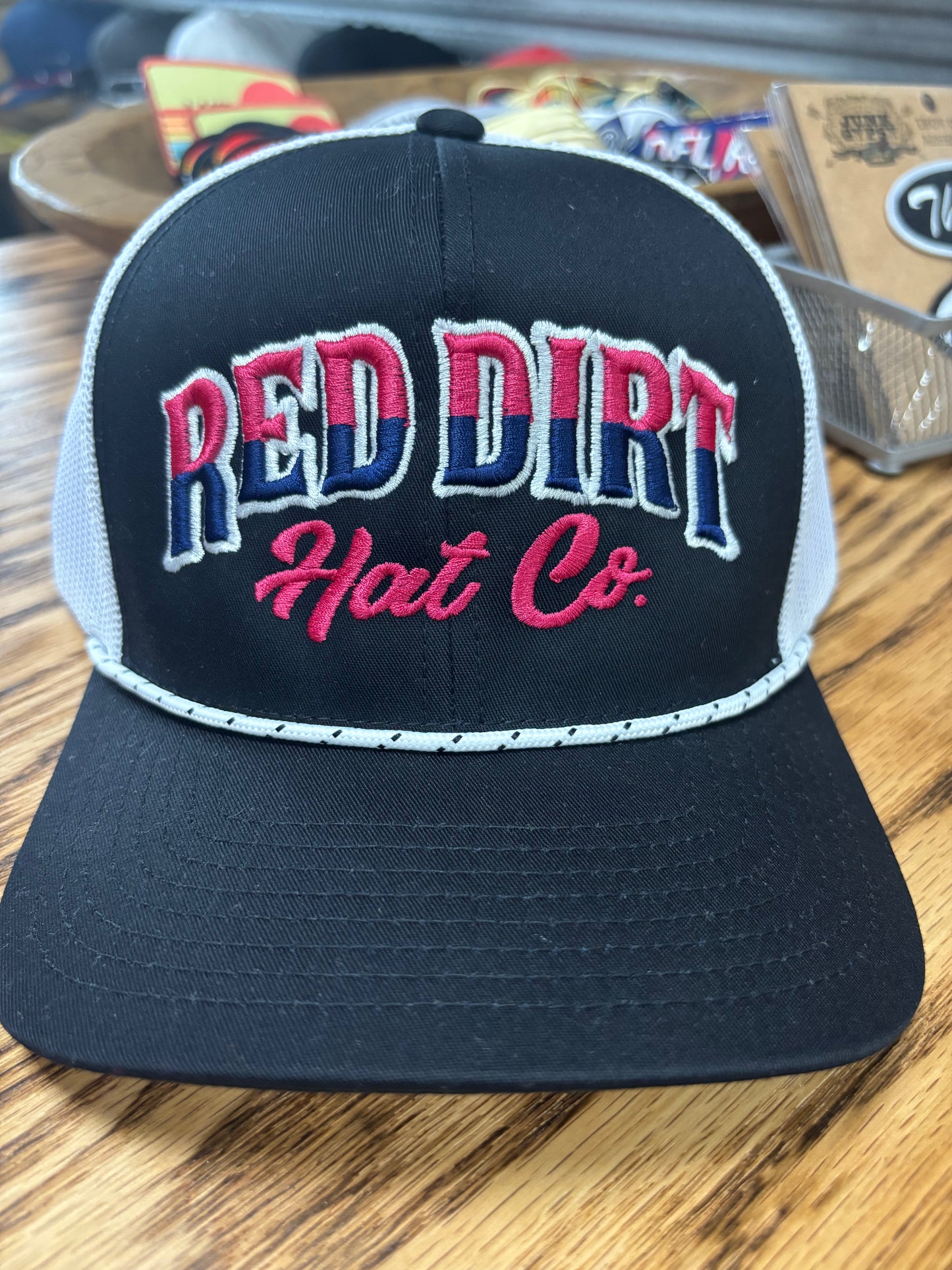 Black with White Cap