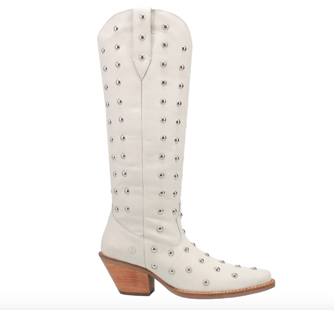 Women's Dingo Broadway Bunny Western Boot-White