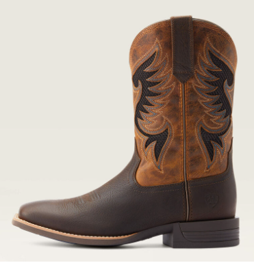 Men's Ariat Cowpuncher VentTek Cowboy Boots-Dark Brown