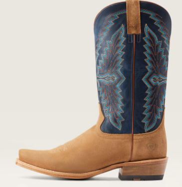 Men's Ariat Futurity Showman Western Boot-Dijon Roughout/Navy