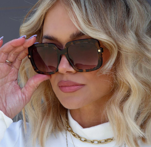 DIFF Sandra Square Sunglasses Espresso