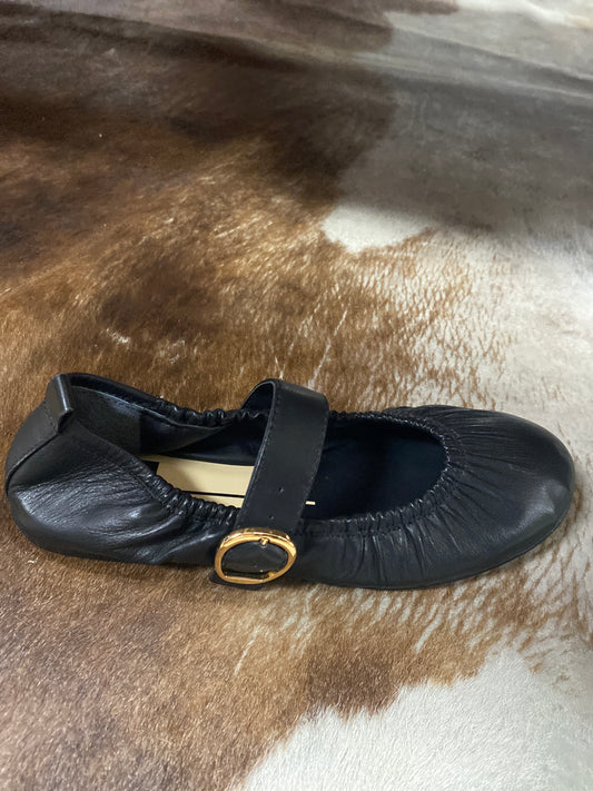 DV-CAELY BLACK LEATHER SHOE