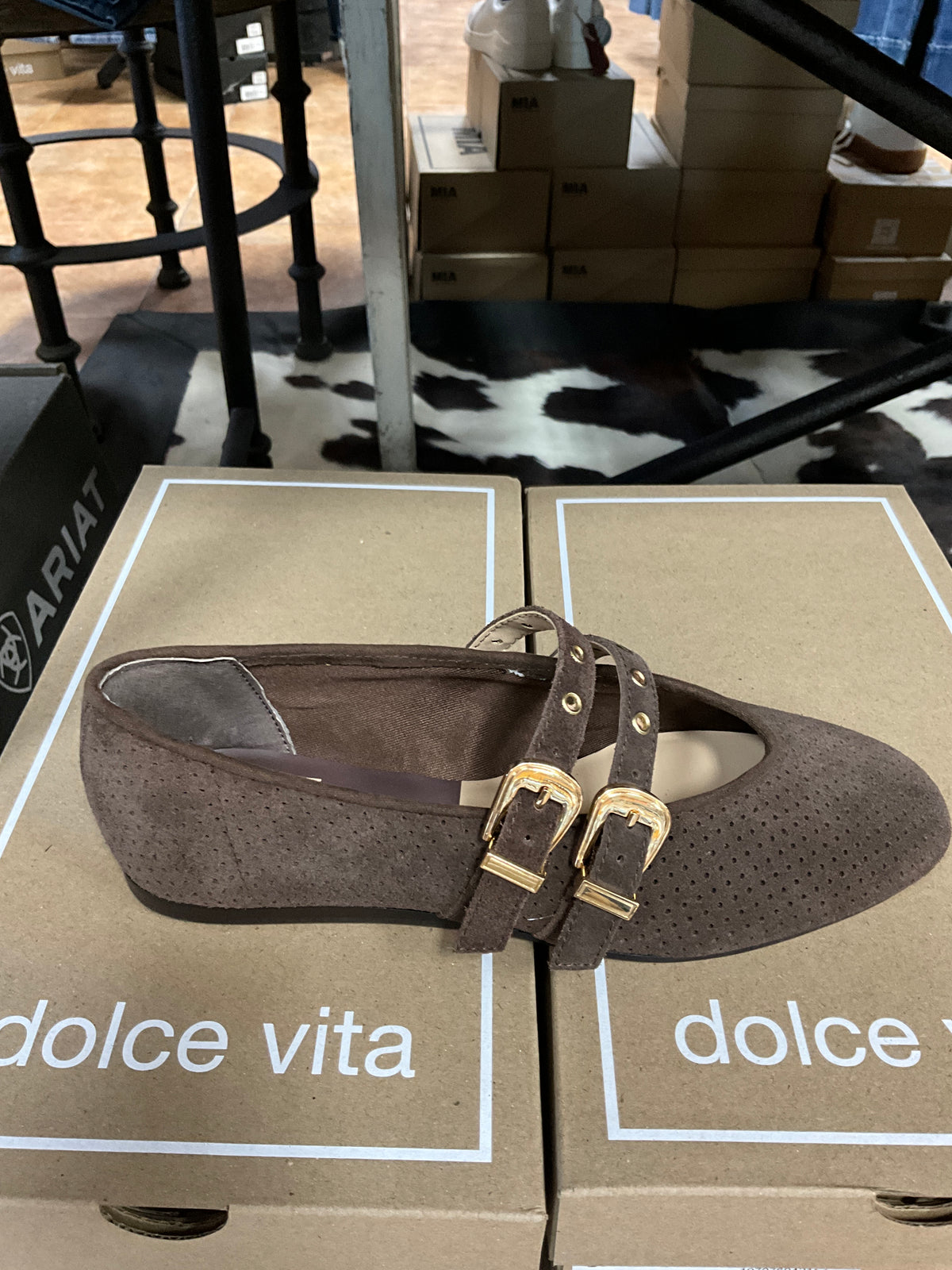 DV-BAYLEE GROMMET DK BROWN SHOE
