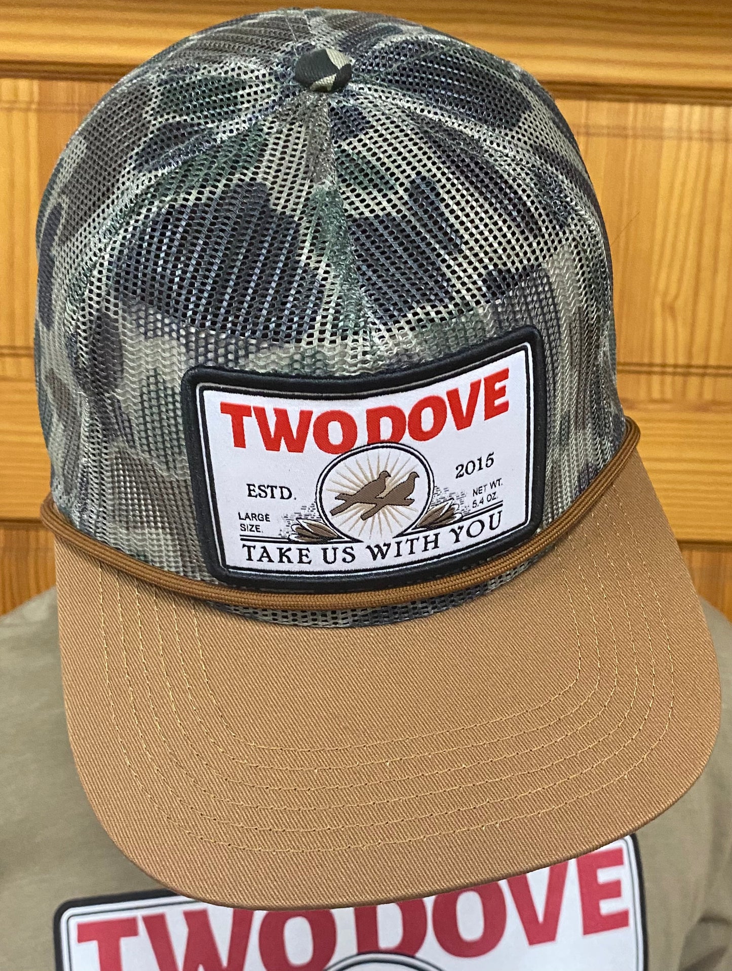 Two Dove Golden Patch Camo cap