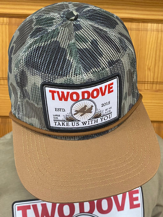 Two Dove Golden Patch Camo cap