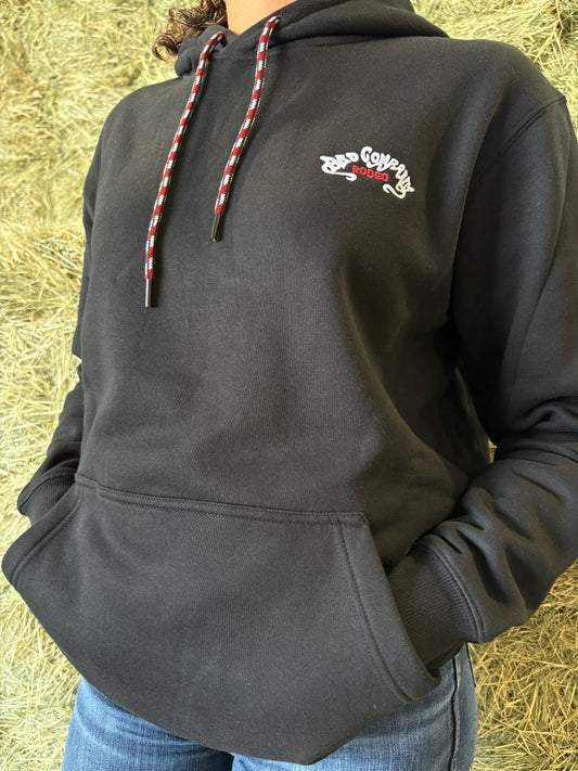 BAD COMPANY-MNS blk hoody red logo