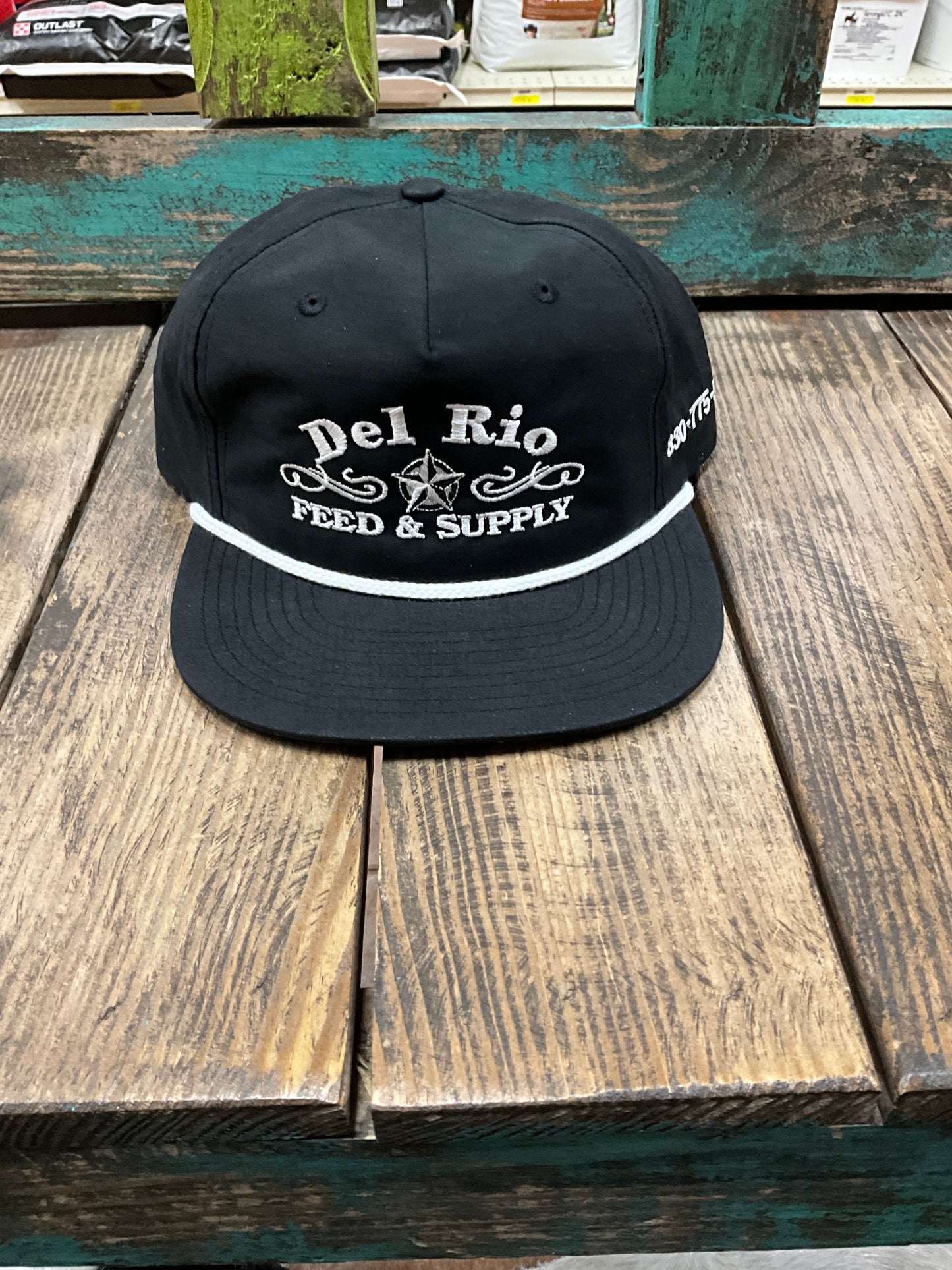 Del Rio Feed & Supply Logo Rope Cap