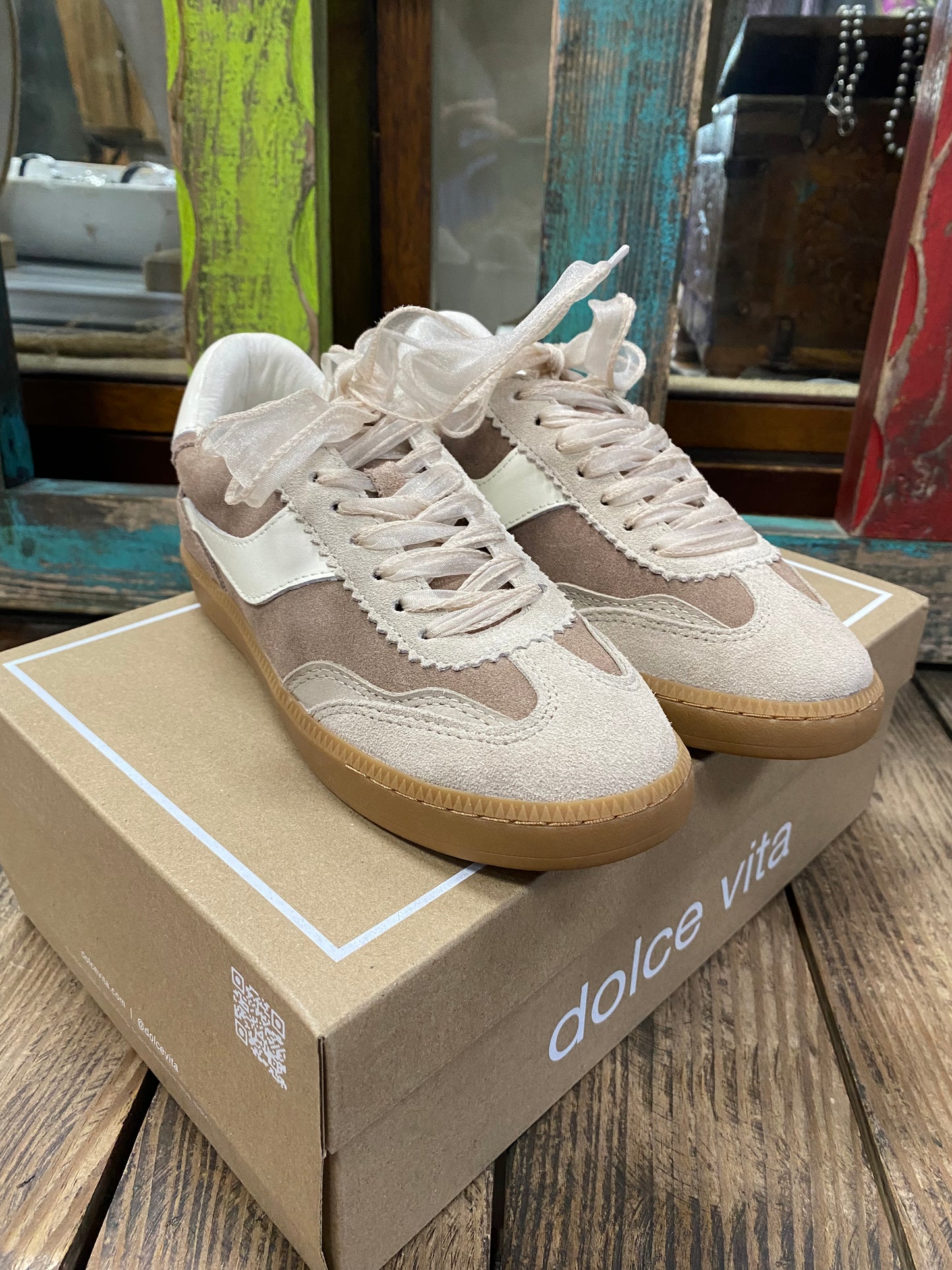 DK Taupe Suede Tennis Shoe
