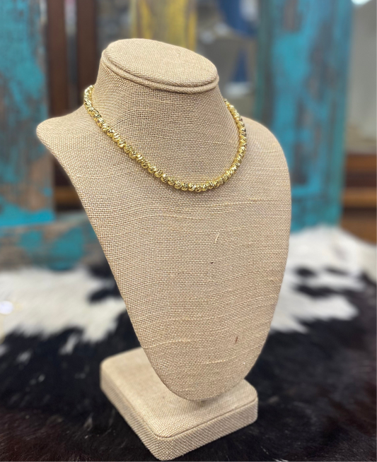 EE Gold Beam Necklace