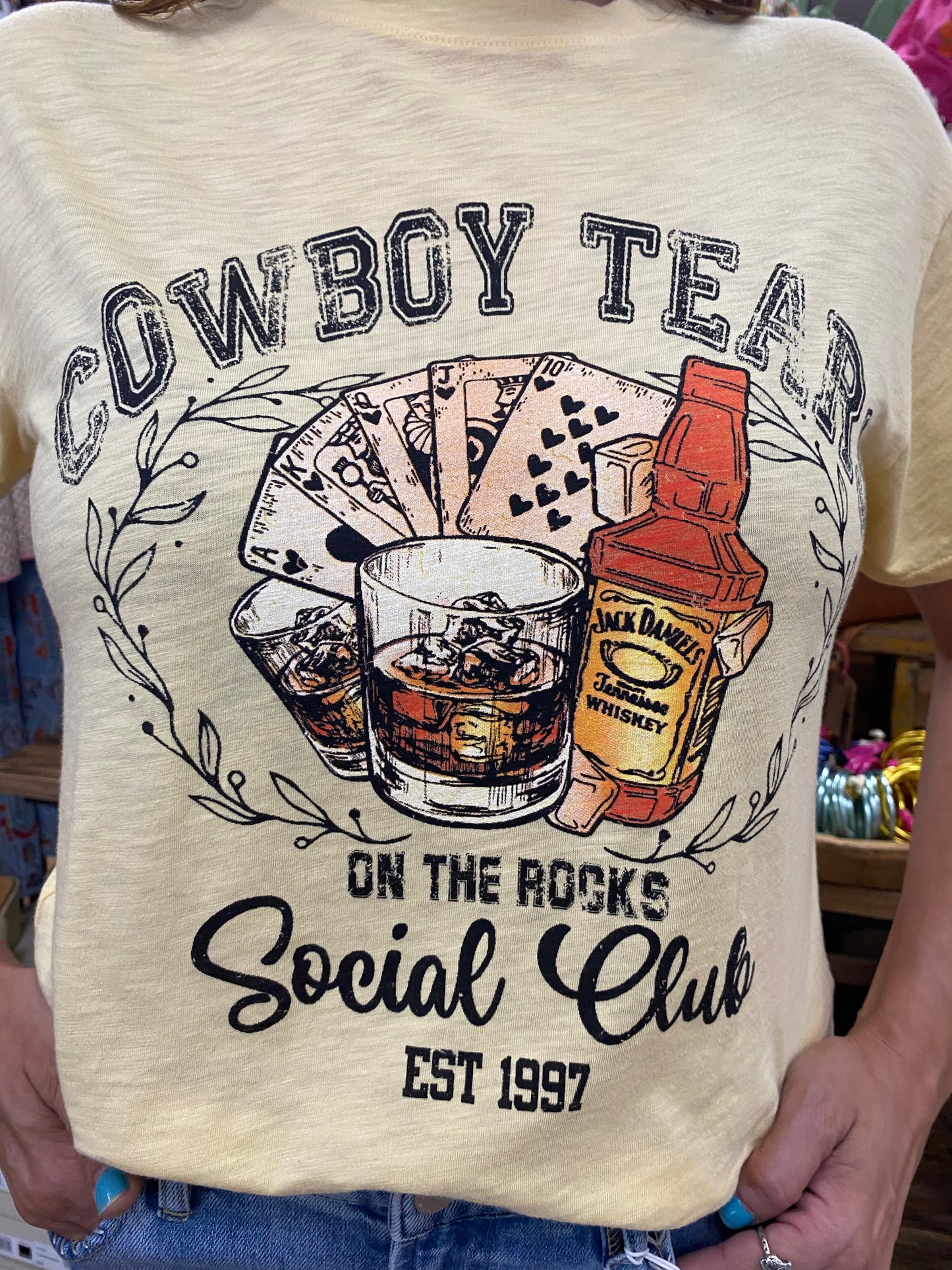 AU-COWBOY TEARS SOCIAL CLUB TEE