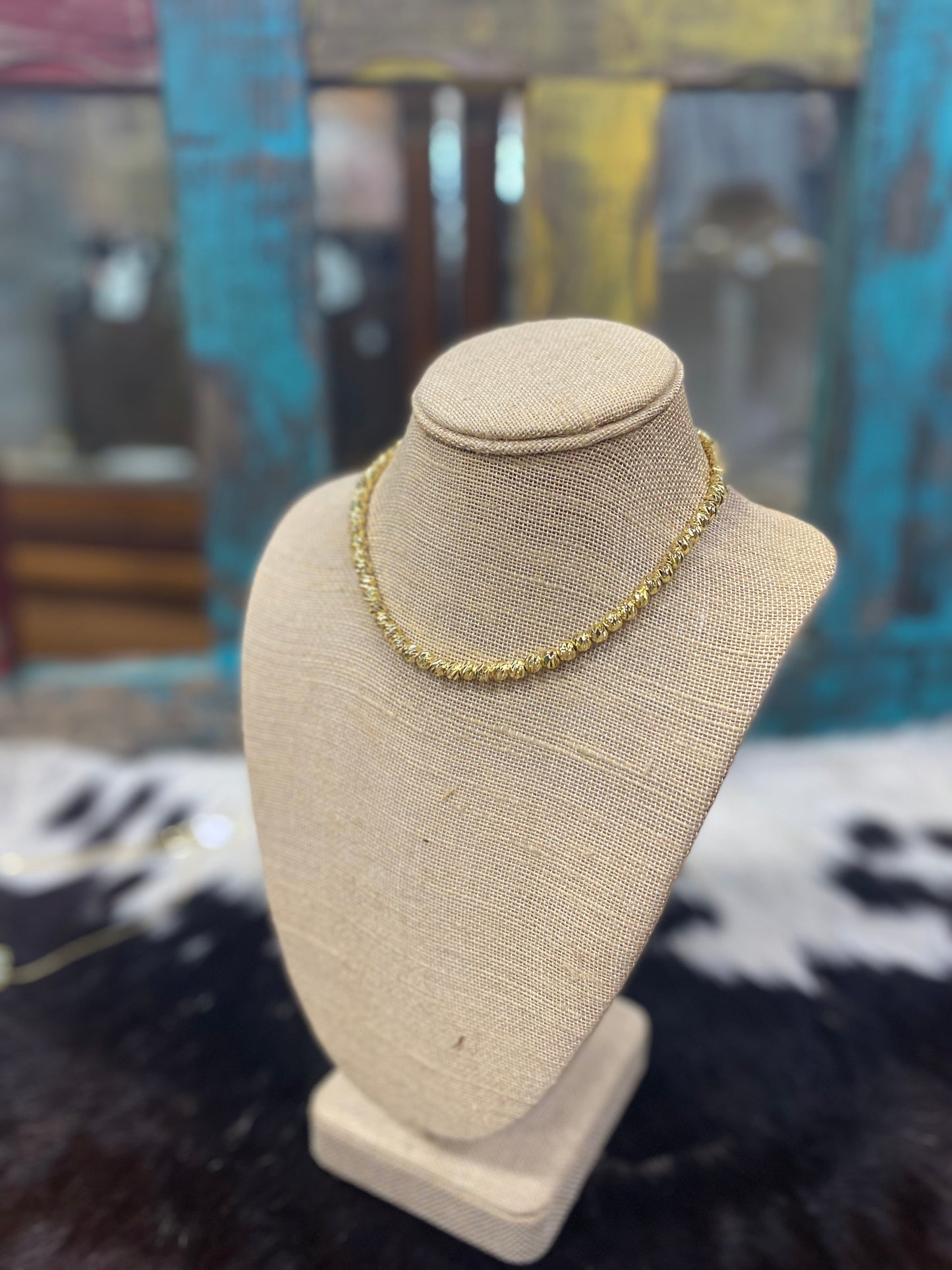 EE Gold Beam Necklace