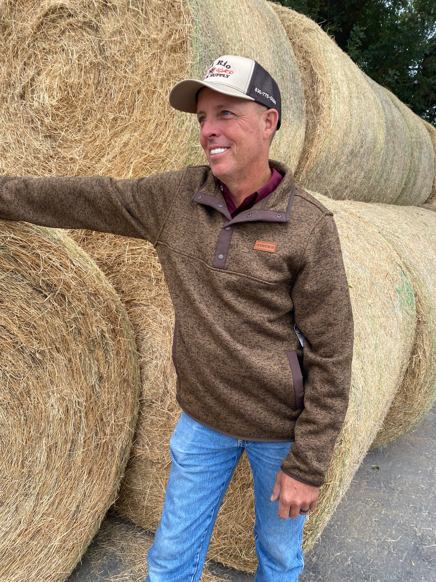 CINCH-MNS PULLOVER KHAKI