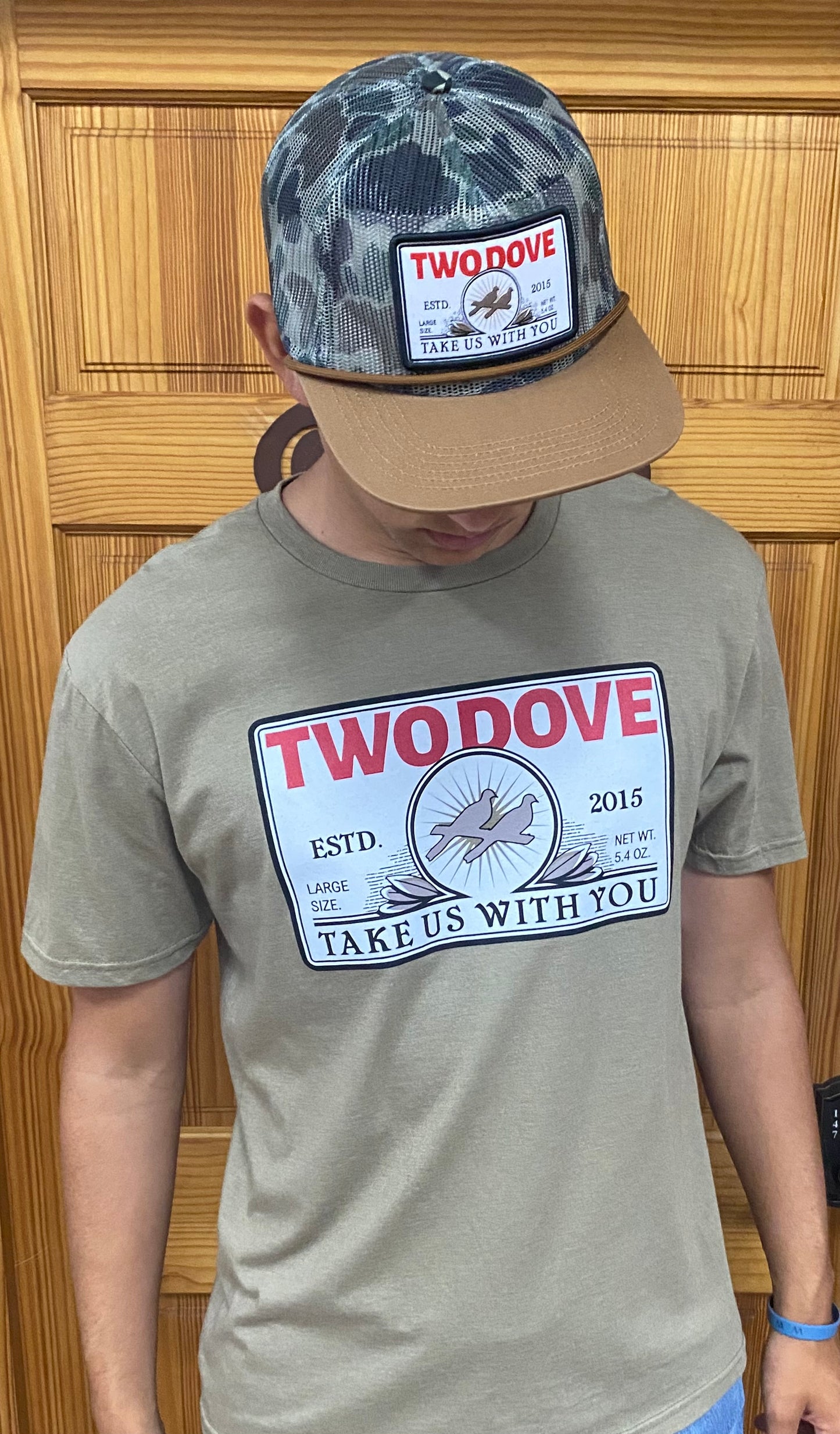 Two Dove Golden Patch Camo cap