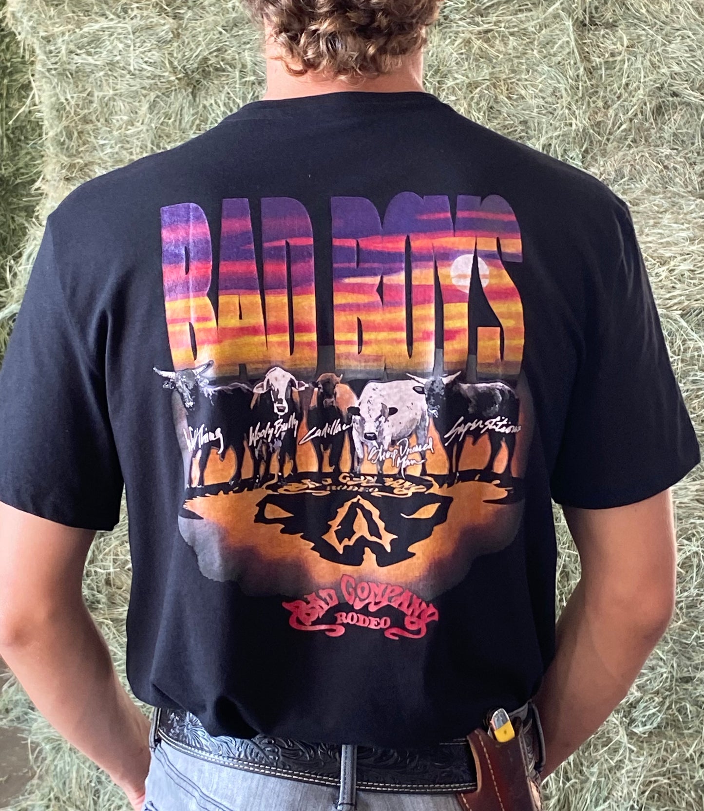 BC-black tee multi bad boys