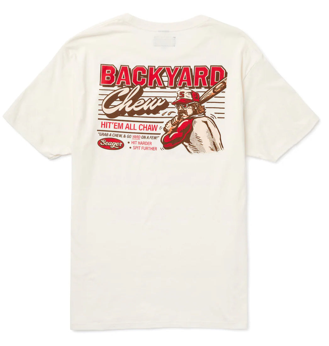 Backyard Chew Tee Vintage White