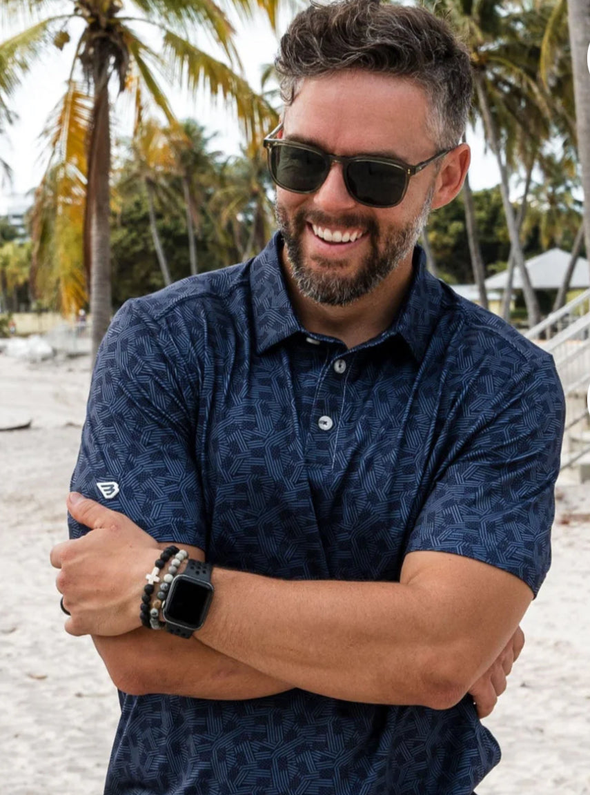 Performance Polo - Stars and Stripes - Navy