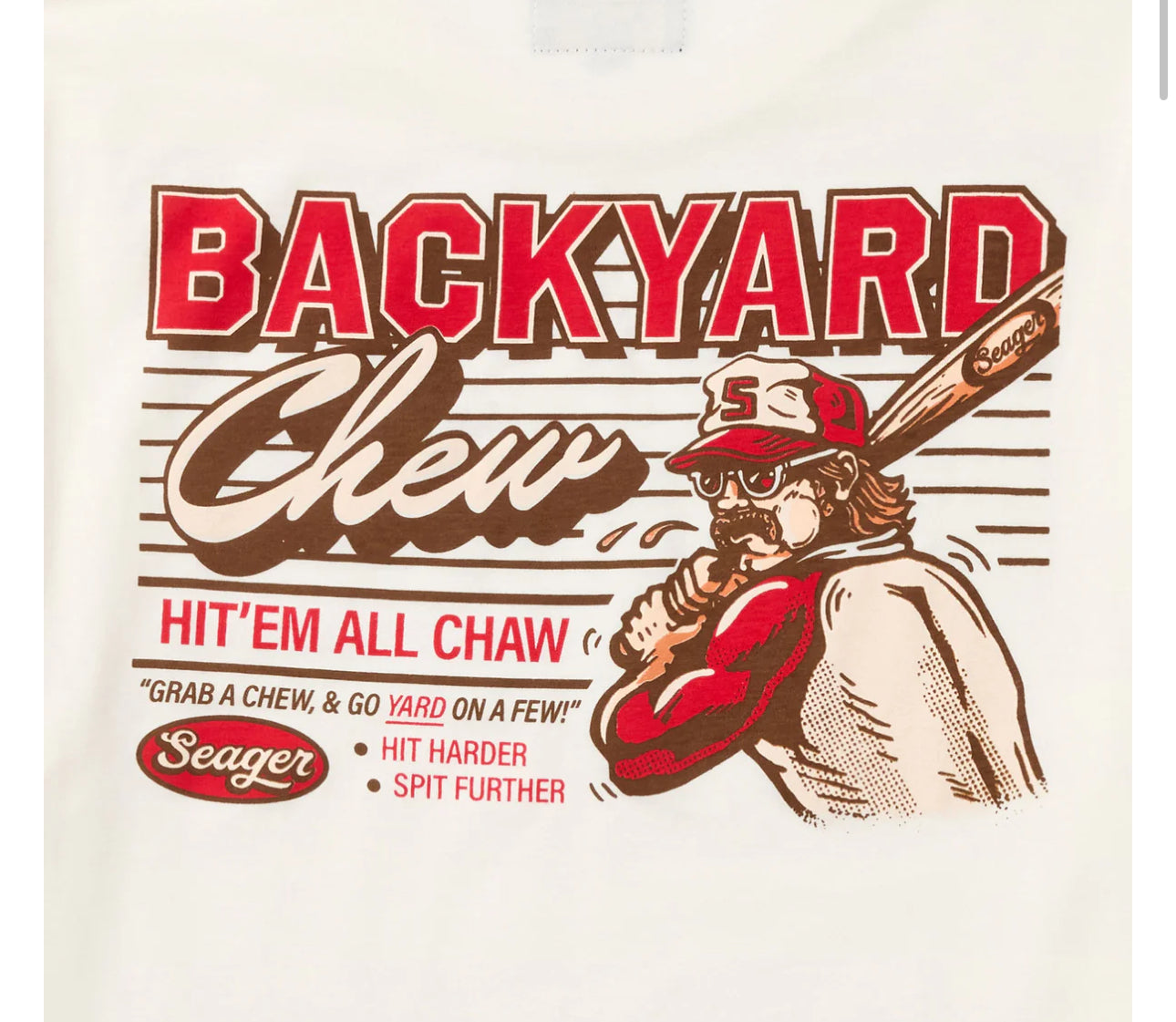 Backyard Chew Tee Vintage White