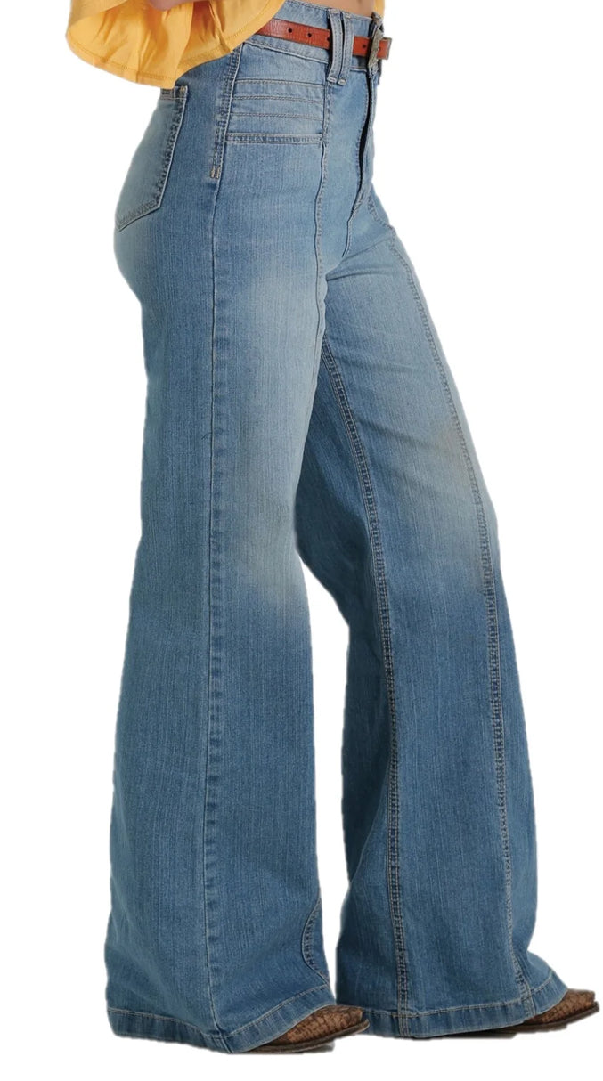 Cruel Girl Wide Leg Denim Jeans