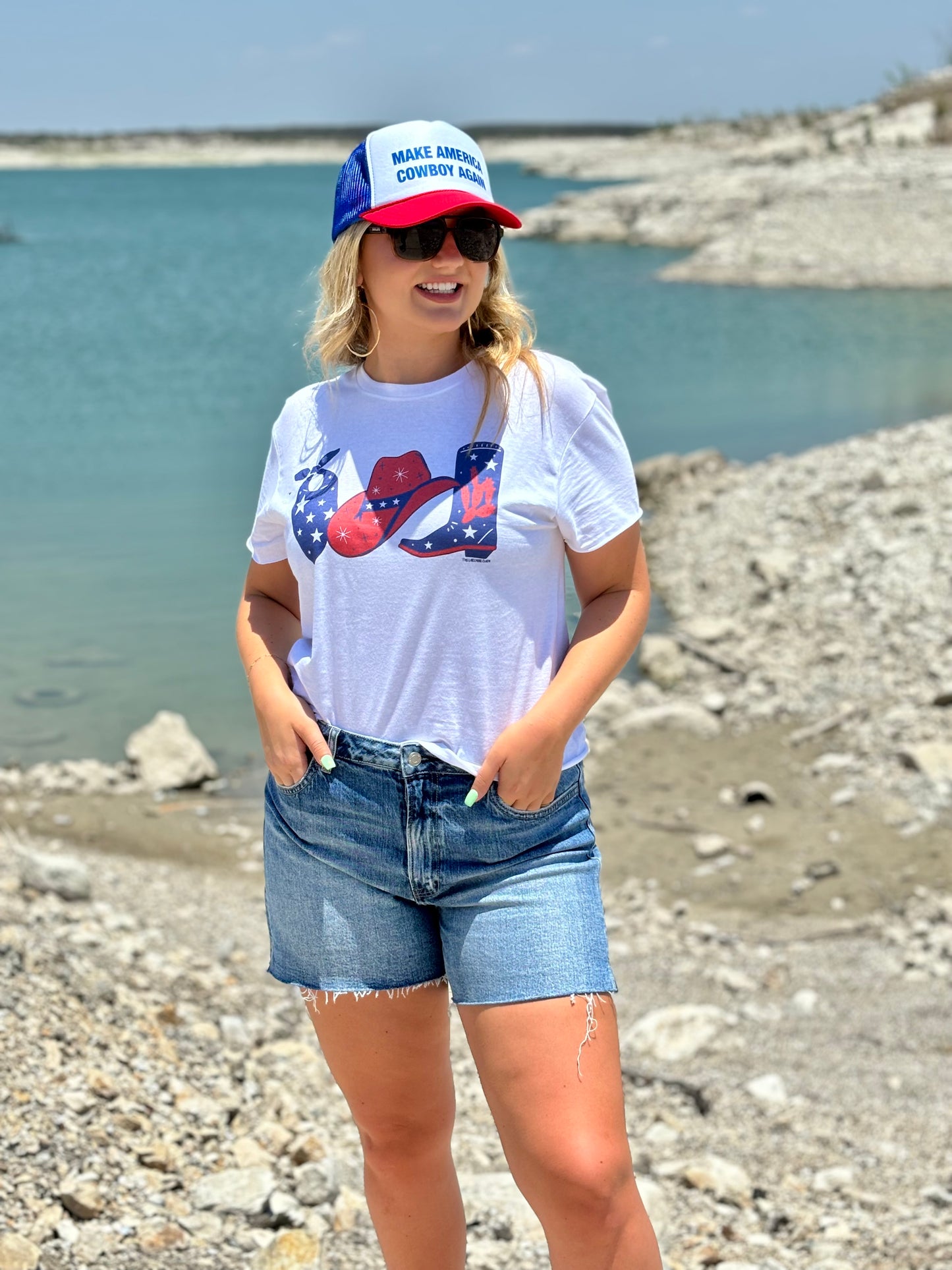 Bandana, Hat, Boot Tee