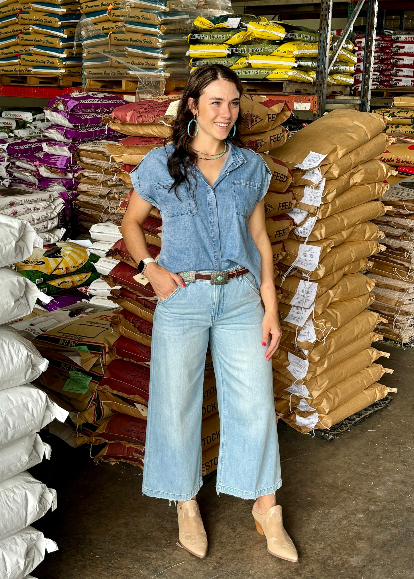 Denim Blouse