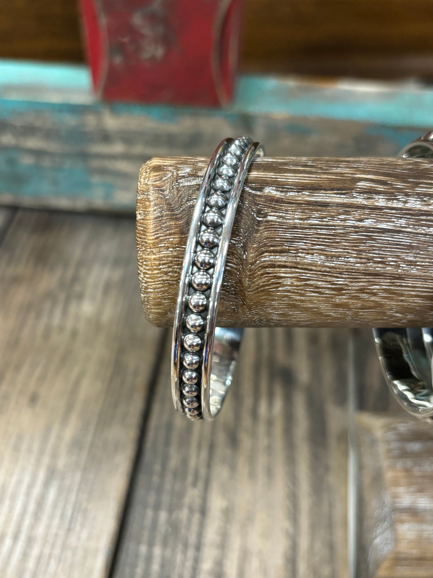 Sterling Silver Small Ball Bangle Bracelet