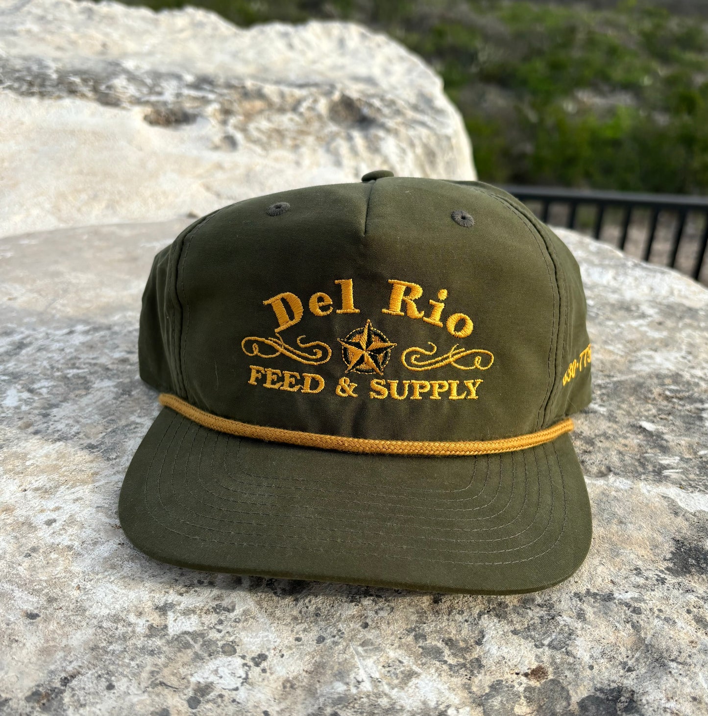 Del Rio Feed & Supply Logo Rope Cap