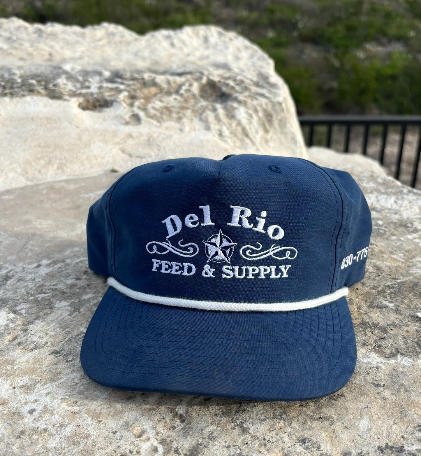 Del Rio Feed & Supply Logo Rope Cap