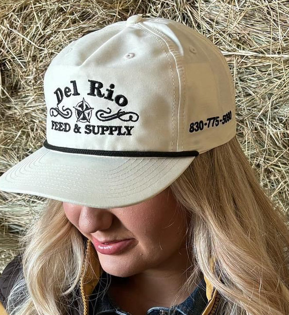 Del Rio Feed & Supply Logo Rope Cap