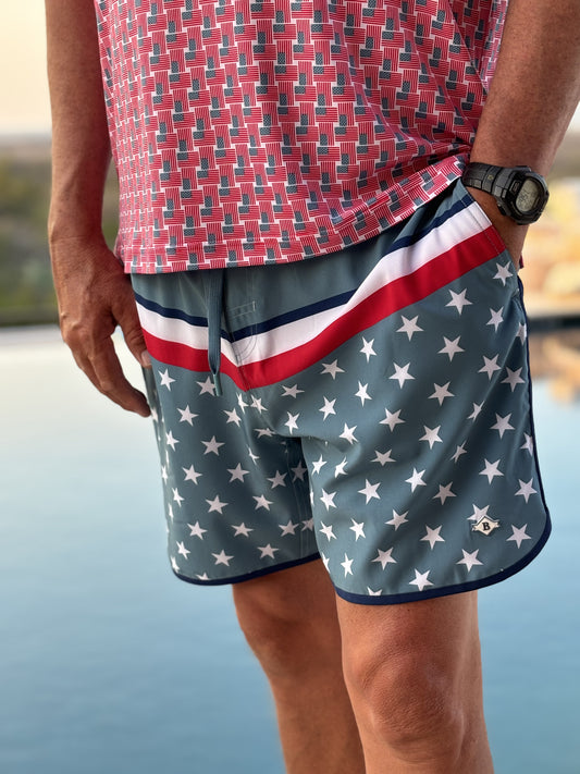 Burlebo America Swim Trunks