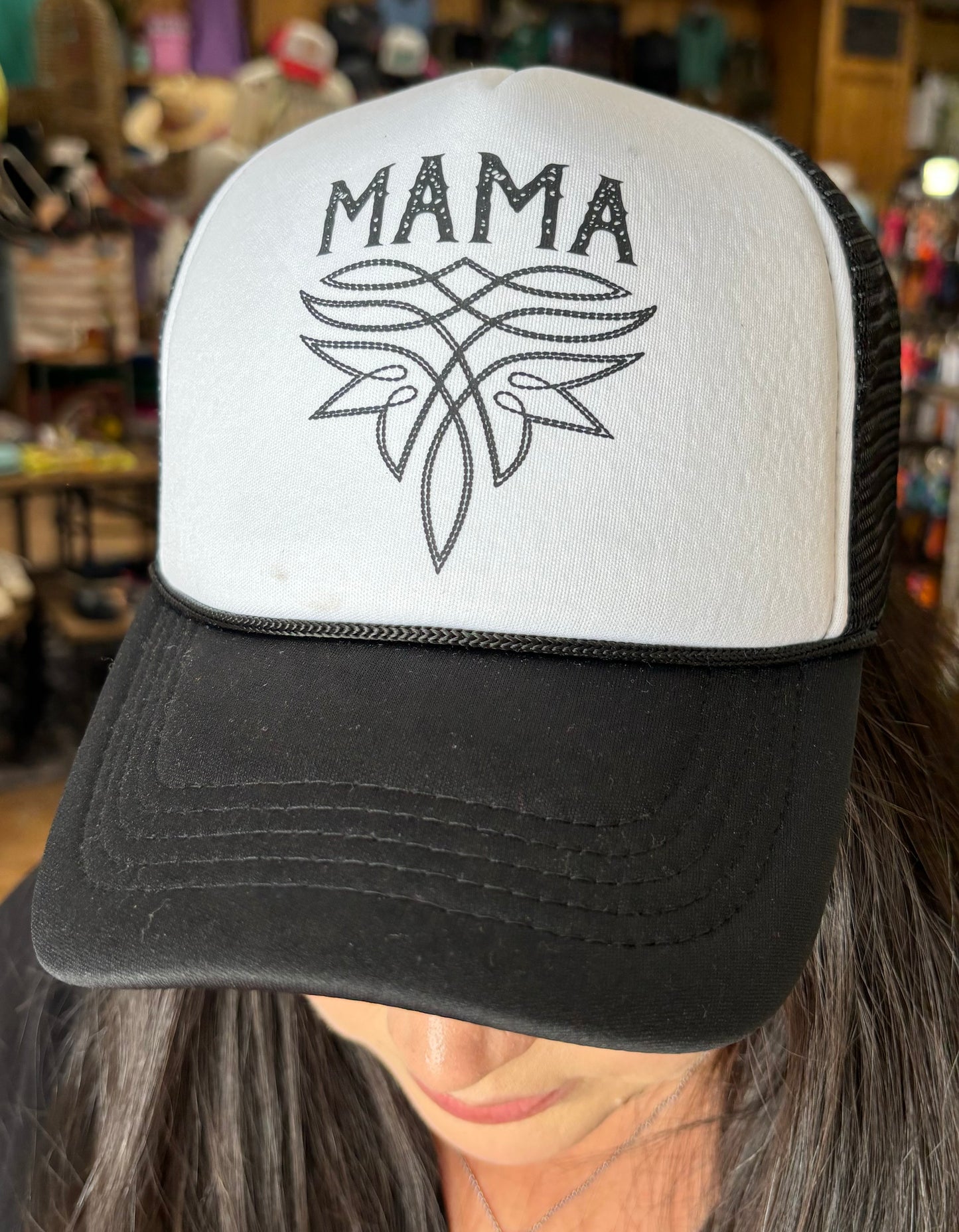 MAMA Boot Stitch Trucker Cap