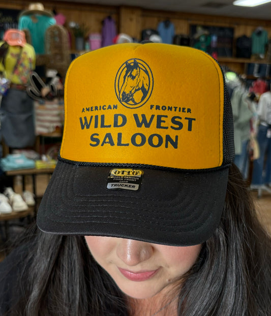 Wild West Saloon Gold Trucker Cap