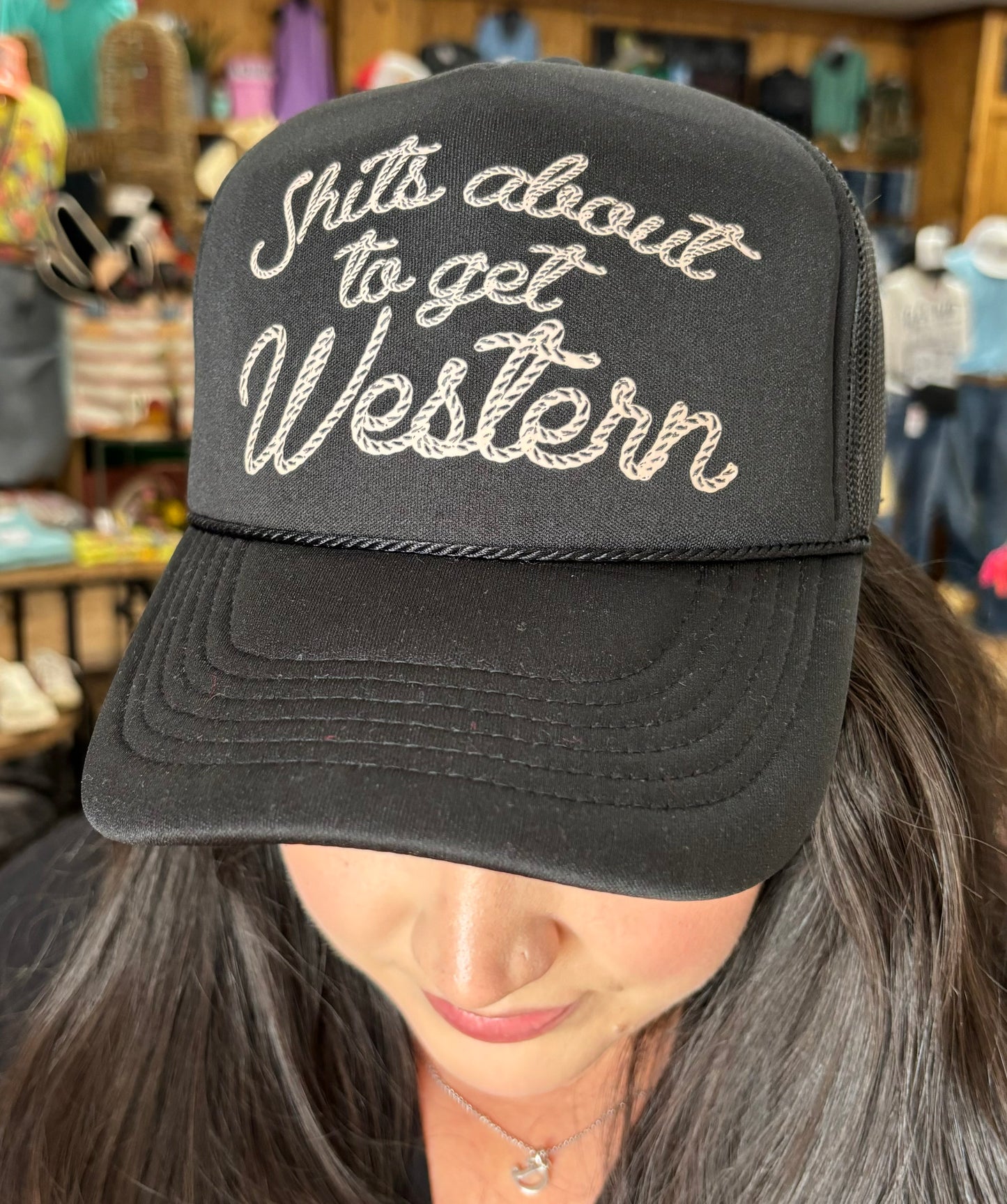 About to Get Western Trucker Cap