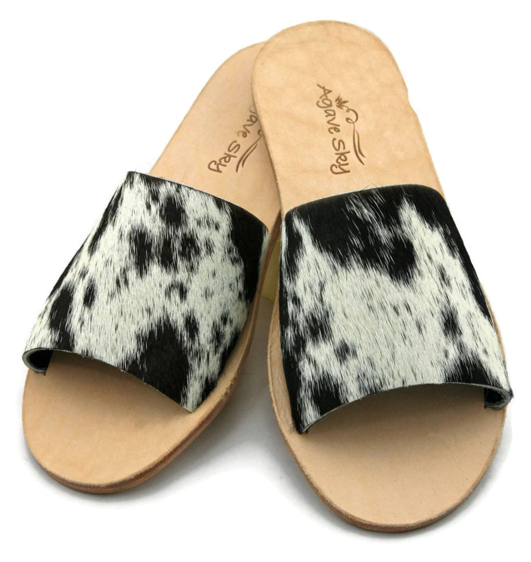 Agave Sky Cowhide Sandals