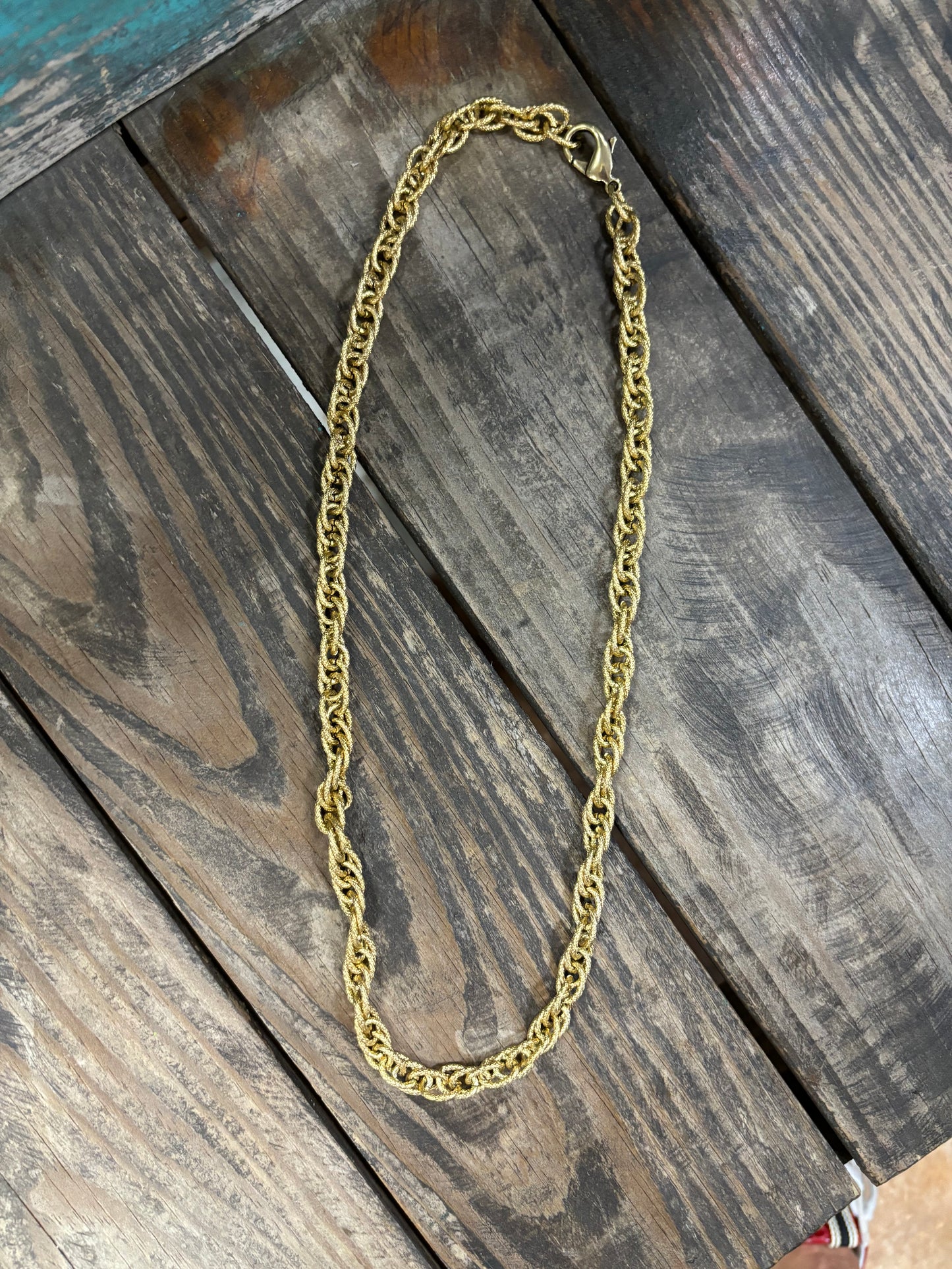 Long Gold Chain Necklace