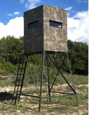 Atascosa Wildlife-Bushlan Outfitters Blind 5x5 with 8ft Tower