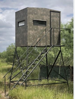 Atascosa Wildlife-Bushman Outfitters Blind 5x7 with 8ft Tower