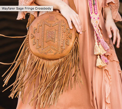 STS Wayfarer Sage Fringe Crossbody