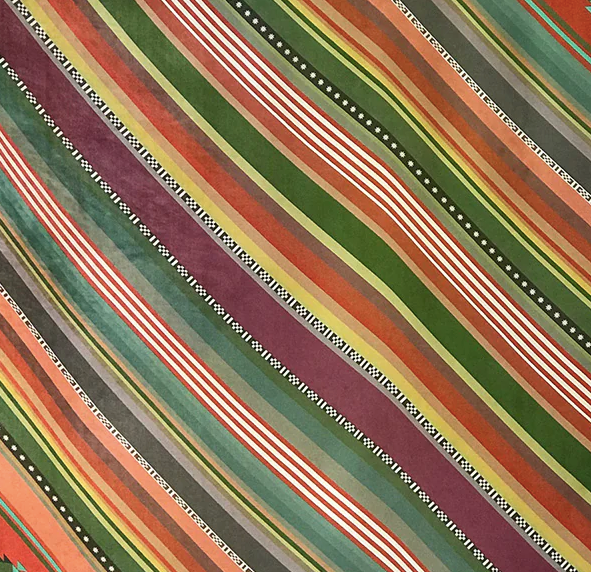 Fringe Down South Serape Long Tall Silk Scarf