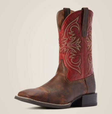 Men's Ariat Sport Pardner-Matte Rebel Brown/Red